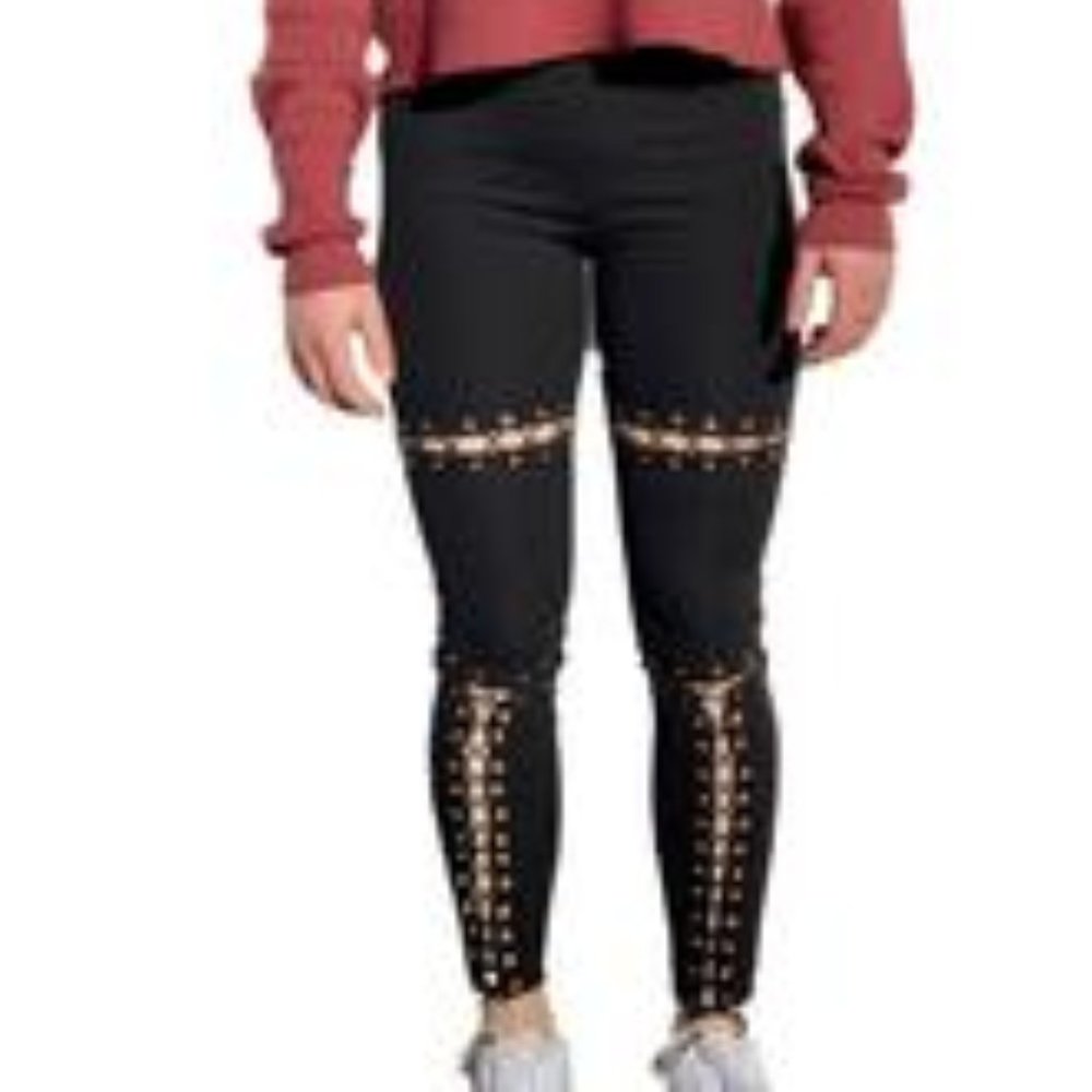 Lace Up Front Leggings